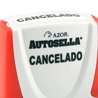 SELLO PREENTINTADO CANCELADO COLOR AZUL AZOR PIEZA