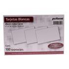 TARJETA INDICE BLANCA 4X6 100PZ