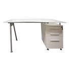 Escritorio Officemax de Trabajo Kanna Cristal Templado-Melamina Blanco