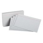 TARJETA 3X5 RAYADA PAQUETE CON 100 MARCA OXFORD
