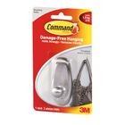 GANCHO BRUSHED MEDIANO NICKEL COMMAND
