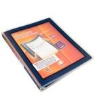 CARPETA FLEXIBLE CON VENTANA 3 ARGOLLAS CARTA 1/2 NEGRA