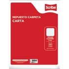 Hojas para Carpeta Scribe Tamano Carta Cuadro Chico 100 Hojas