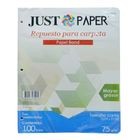 HOJAS PARA CARPETA 75 G CUADRO CHICO JUST PAPER