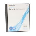 CARPETA DE POLIPROPILENO NEGRO CON 20 MICAS