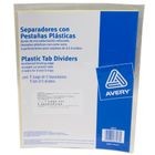 SEPARADOR AMARILLO CARTON 5 PESTANAS TRANSPARENT INSERTABLES