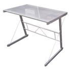 Escritorio Officemax Estudiantil Stum Cristal Templado Gris