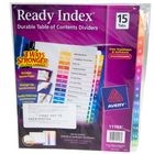 SEPARADOR 15 PESTANAS COLORES READY INDEX AVERY