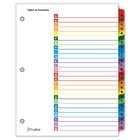 SEPARADOR ALFABETICO A-Z ONE STEP CEJAS MULTICOLOR