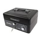 CAJA P/DINERO CON CERRADURA Y SEGURO DE COMBINACION.NEGRA