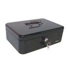 CAJA P/DINERO 26.2X19.2X8.2CM. SEGURO,2 LLAVES. ACERO NG/GR