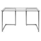 Escritorio Officemax de Trabajo Liden Cristal Templado Gris