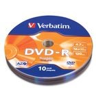 DVD-R Verbatim 16X 4.7GB 120Min 16X 10Pk