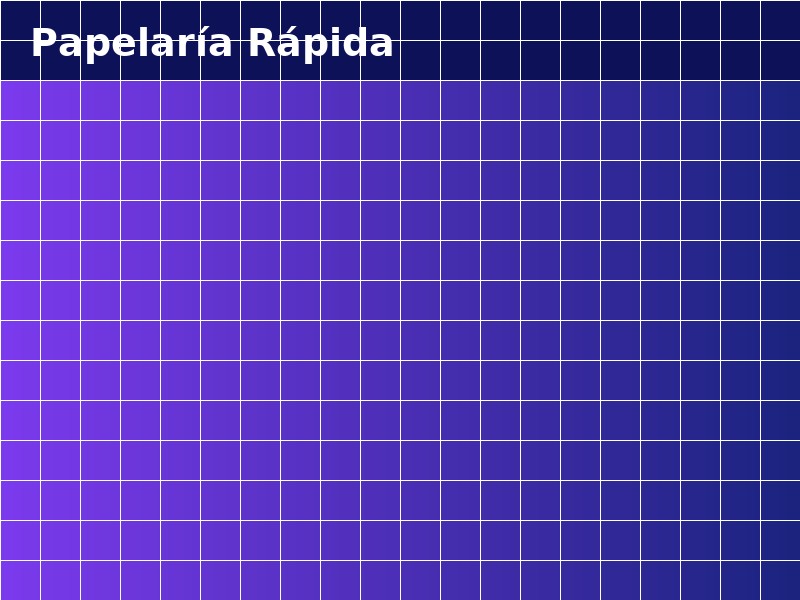 Acerca de Papelar&iacute;a R&aacute;pida